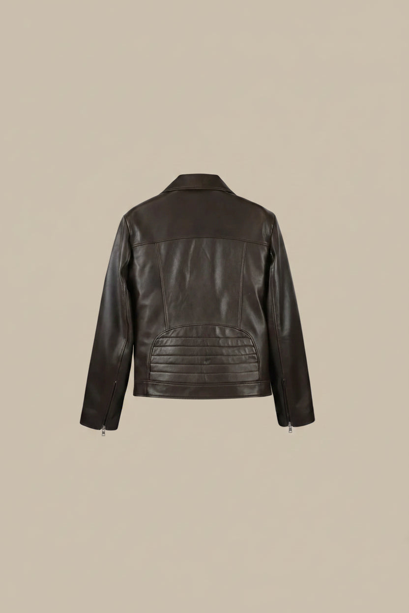 Men’s Vintage Brown Biker Leather Jacket - Premium Handcrafted Edition