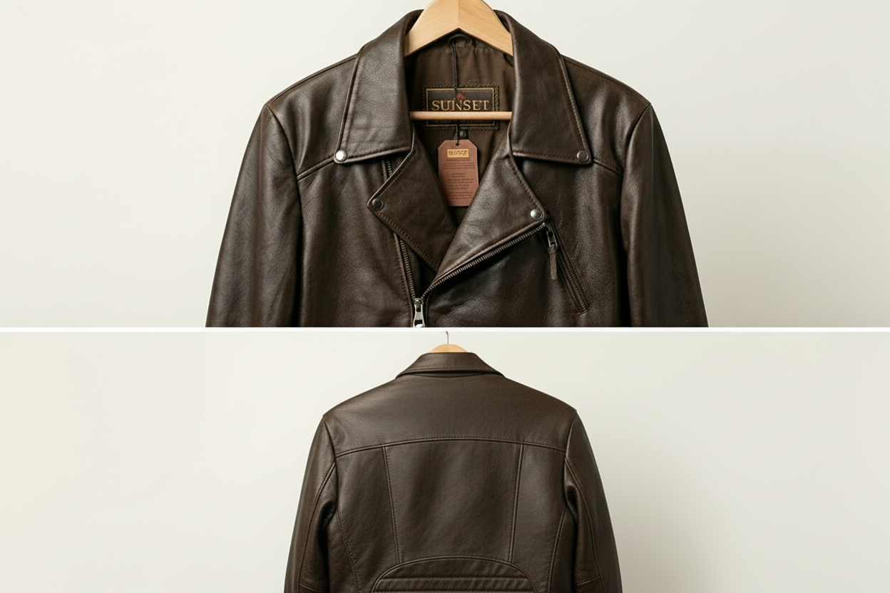 Men’s Vintage Brown Biker Leather Jacket - Premium Handcrafted Edition